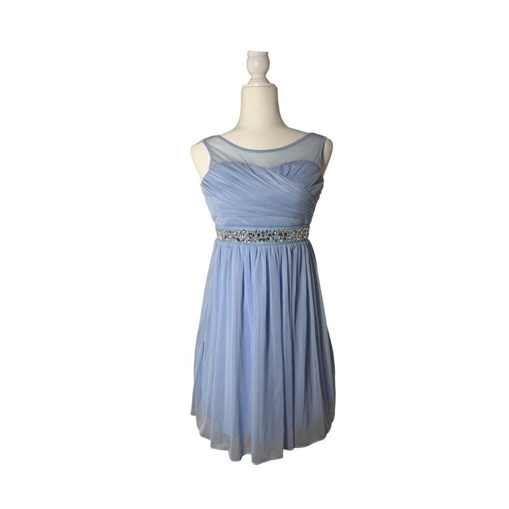 Speechless Girls Size 14 Sleeveless Formal Party Dress Baby Blue New